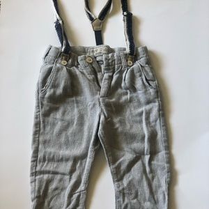 Zara boy pants with suspenders